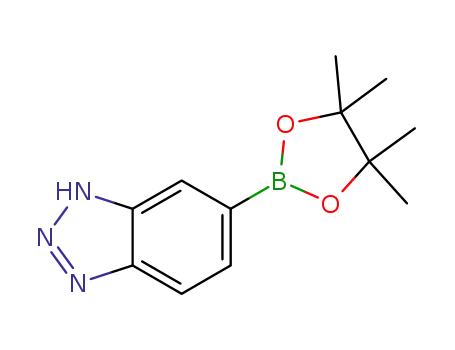 Molecular Structure of 1257651-13-0 (1H-Benzo[d][1,2,3]triazol-5-ylboronic acid pinacol ester)