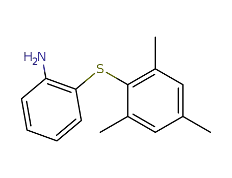 Molecular Structure of 33264-63-0 (Benzenamine, 2-[(2,4,6-trimethylphenyl)thio]-)
