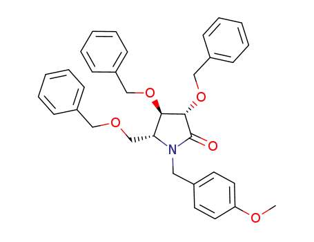 (3S,4R,5R)-5-benzyloxymethyl-3,4-dibenzyloxy-1-(4-methoxybenzyl)-pyrrolidin-2-one