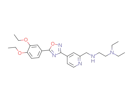 N<sub>1</sub>-((4-(5-(3,4-diethoxyphenyl)-1,2,4-oxadiazol-3-yl)pyridin-2-yl)methyl)-N<sub>2</sub>,N<sub>2</sub>-diethylethane-1,2-diamine