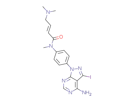(E)-N-(4-(4-amino-3-iodo-1H-pyrazolo[3,4-d]pyrimidin-1-yl)phenyl)-4-(dimethylamino)-N-methylbut-2-enamide