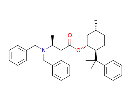 (1'R,2'S,5'R)-2'-(2''-phenylpropan-2''-yl)-5'-methylcyclohexyl (S)-3-(N,N-dibenzylamino)butanoate