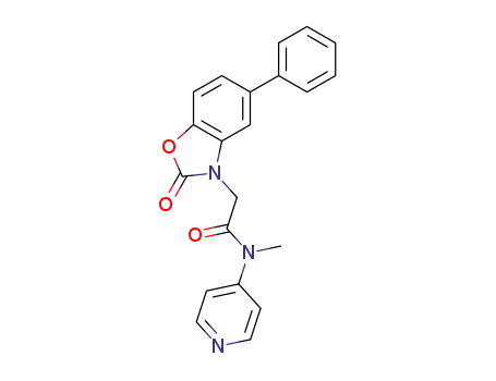 N-methyl-2-(2-oxo-5-phenyl-1,3-benzoxazol-3(2H)-yl)-N-(pyridin-4-yl)acetamide