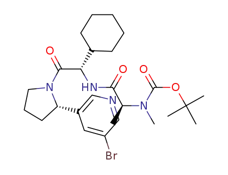 ((S)-1-{(S)-2-[(S)-2-(5-Bromo-pyridin-3-yl)-pyrrolidin-1-yl]-1-cyclohexyl-2-oxo-ethylcarbamoyl}-ethyl)-methyl-carbamic acid tert-butyl ester