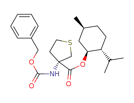(3S)-(benzyloxycarbonylamino)tertrahydrothiophene-3-carboxylic acid (1S,2R,5S)-2-isopropyl-5-methyl-cyclohexyl ester