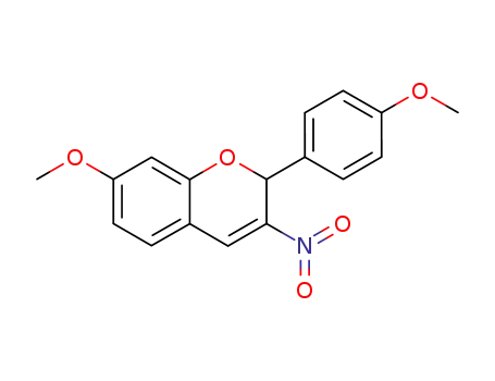 7-Methoxy-2-(4-methoxyphenyl)-3-nitro-2H-1-benzopyran