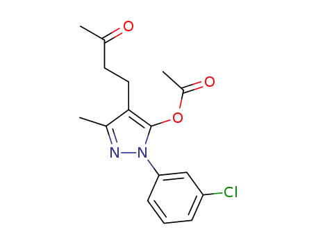 1-(3-chlorophenyl)-3-methyl-4-(3-oxobutyl)-1H-pyrazol-5-yl acetate