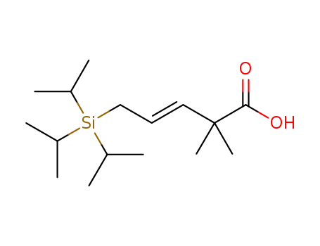 (E)-2,2-dimethyl-5-(triisopropylsilyl)pent-3-enoic acid