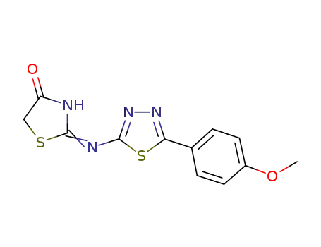 4(5H)-Thiazolone, 2-[[5-(4-methoxyphenyl)-1,3,4-thiadiazol-2-yl]amino]-