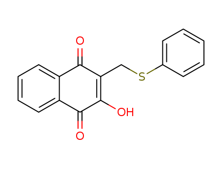 4-hydroxy-3-(phenylsulfanylmethyl)naphthalene-1,2-dione cas  72520-63-9