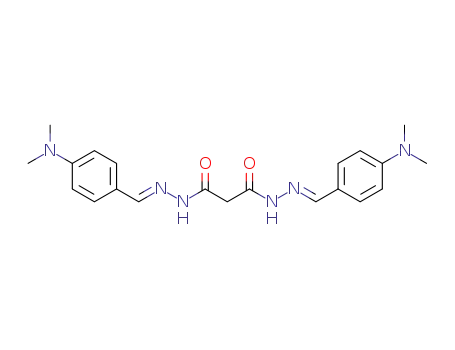 Molecular Structure of 1262323-86-3 (N'~1~,N'~3~-bis[4-(dimethylamino)benzylidene]malonohydrazide)