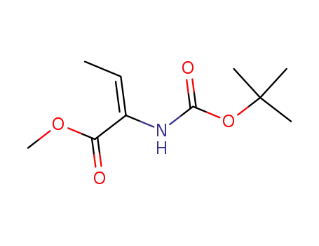 2-Butenoic acid, 2-[[(1,1-dimethylethoxy)carbonyl]amino]-, methyl ester,
(E)-