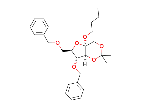 α-butyl 4,6-di-O-benzyl-1,3-O-isopropylidene-D-fructofuranoside