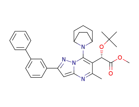 C<sub>33</sub>H<sub>38</sub>N<sub>4</sub>O<sub>3</sub>