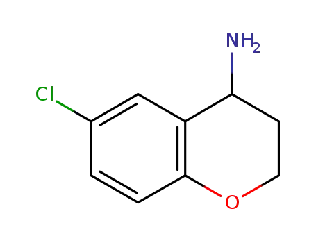 Molecular Structure of 765880-61-3 (6-CHLORO-CHROMAN-4-YLAMINE)