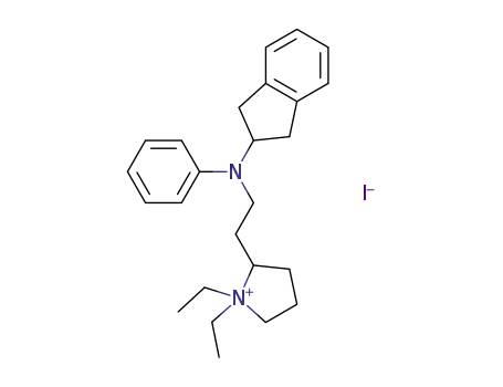 1,1-diethyl-2-[2-((indan-2-yl)(phenyl)amino)ethyl]pyrrolidinium iodide