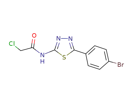 2-chloro-N-[5-(4-bromophenyl)-[1,3,4]-thiadiazol-2-yl]-acetamide