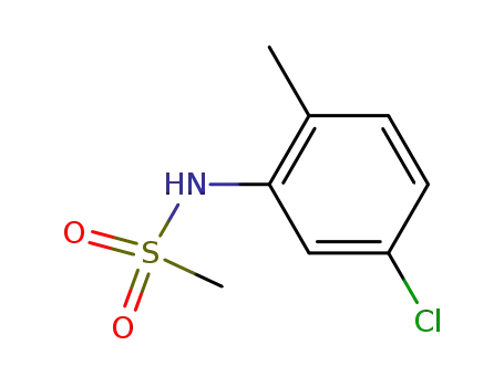 Molecular Structure of 196875-84-0 (N-(5-CHLORO-2-METHYLPHENYL)METHANESULFONAMIDE)