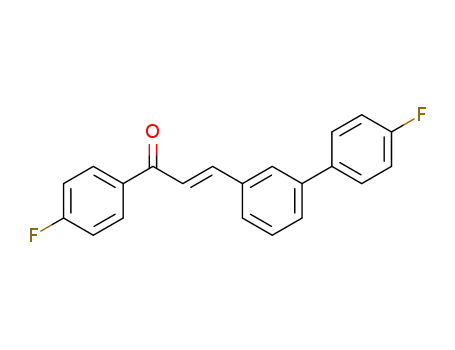 Molecular Structure of 1367349-44-7 ((E)-3-(4'-fluoro-[1,1'-biphenyl]-3-yl)-1-(4-fluorophenyl)prop-2-en-1-one)