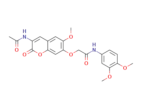 2-(3-acetamido-6-methoxy-2-oxo-2H-chromen-7-yloxy)-N-(3,4-dimethoxyphenyl)acetamide