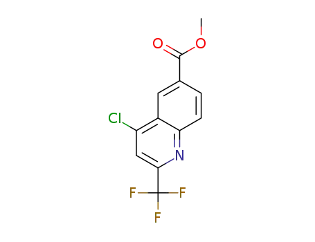 Molecular Structure of 958332-63-3 (methyl 4-chloro-2-(trifluoromethyl)quinoline-6-carboxylate)
