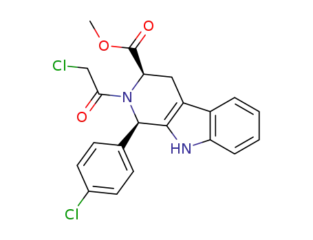methyl (1R,3R)-1-(4-chlorophenyl)-2-(2-chloroacetyl)-2,3,4,9-tetrahydro-1H-β-carboline-3-carboxylate