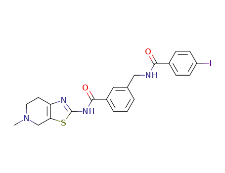 3-(4-iodobenzamidomethyl)-N-(5-methyl-4,5,6,7-tetrahydro-thiazolo[5,4-c]pyridin-2-yl)-benzamide