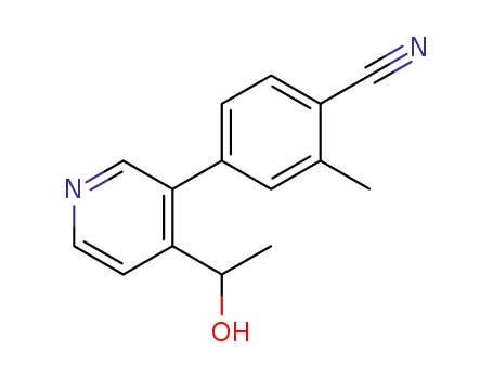 4-(4-(1-hydroxyethyl)pyridin-3-yl)-2-methylbenzonitrile