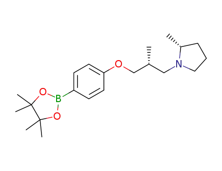(R)-2-methyl-1-((R)-2-methyl-3-[4-(4,4,5,5-tetramethyl-[1,3,2]dioxaborolan-2-yl)-phenoxy]-propyl)-pyrrolidine