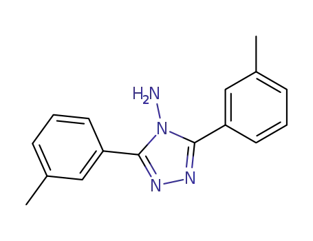 Molecular Structure of 64017-50-1 (4H-1,2,4-Triazol-4-amine, 3,5-bis(3-methylphenyl)-)