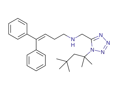 (4,4-diphenylbut-3-en-1-yl)-[(1-(1,1,3,3-tetramethylbutyl)-1H-tetrazol-5-yl)methyl]amine