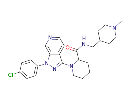 1-[1-(4-chlorophenyl)-1H-pyrazolo[3,4-c]pyridin-3-yl]-N-[(1-methylpiperidin-4-yl)methyl]piperidine-2-carboxamide