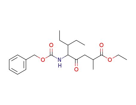 ethyl 5-benzyloxycarbonylamino-6-ethyl-2-methyl-4-oxo-octanoate