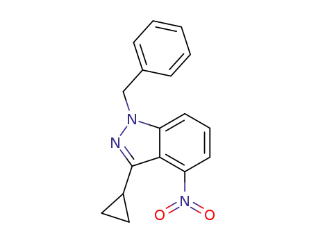 1-benzyl-3-cyclopropyl-4-nitro-1H-indazole