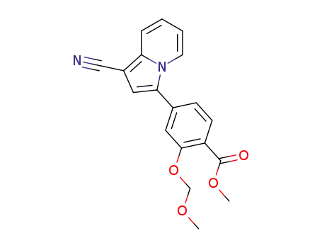 methyl 4-(1-cyanoindolizine-3-yl)-2-methoxymethoxybenzoate