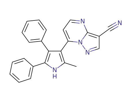 7-(2-methyl-4,5-diphenyl-1H-pyrrol-3-yl)pyrazolo[1,5-a] pyrimidine-3-carbonitrile