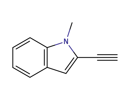 Molecular Structure of 85094-87-7 (1H-Indole,2-ethynyl-1-methyl-)