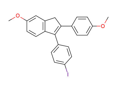 3-(4-iodophenyl)-6-methoxy-2-(4-methoxyphenyl)-1H-indene
