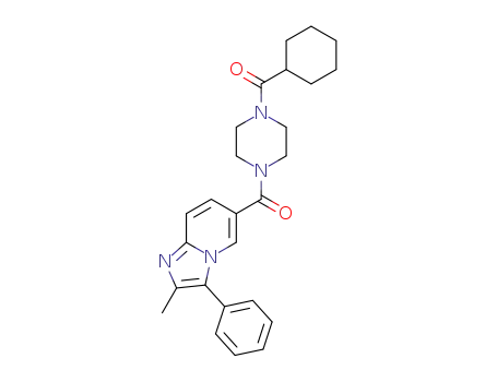 (4-(cyclohexanecarbonyl)piperazin-1-yl)(2-methyl-3-phenyl imidazo[1,2-a]pyridin-6-yl)methanone
