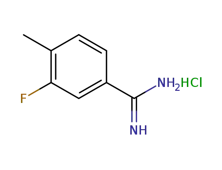 Molecular Structure of 175277-88-0 (3-FLUORO-4-METHYLBENZAMIDINE HYDROCHLORIDE)