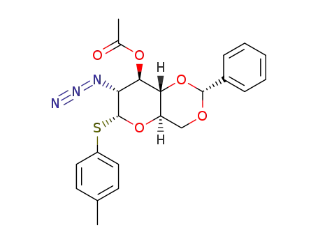 p-tolyl 3-O-acetyl-2-azido-4,6-O-benzylidene-2-deoxy-1-thio-α-D-glucopyranoside