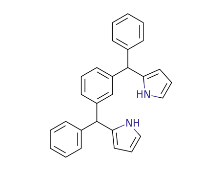 Molecular Structure of 1453107-46-4 (1,3-bis-[phenyl(2-pyrrolyl)methyl]benzene)