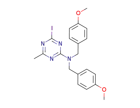 4-iodo-N,N-bis(4-methoxybenzyl)-6-methyl-1,3,5-triazin-2-amine