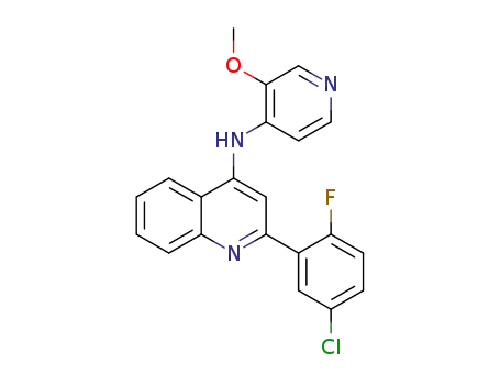 [2-(5-chloro-2-fluoro-phenyl)-quinolin-4-yl]-(3-methoxy-pyridin-4-yl)-amine