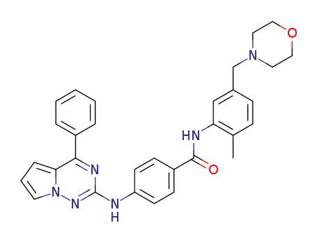 N-{2-methyl-5-[(morpholinyl)methyl]phenyl}-4-({4-phenylpyrrolo[2,1-f][1,2,4]triazin-2-yl}amino)benzamide