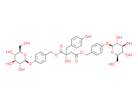 1,4-bis(4-β-D-glucopyranosyloxybenzyl) (2R)-2-(p-hydroxybenzyl)-maleate