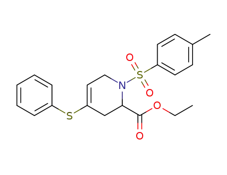 ethyl 4-(phenylthio)-N-toluenesulfonyl-1,2,3,6-tetrahydro-2-pyridinecarboxylate