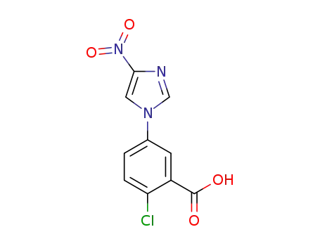 2-chloro-5-(4-nitro-1H-imidazol-1-yl)benzoic acid