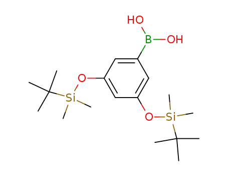 Molecular Structure of 350035-52-8 (3,5-bis(tert-butyldimethylsilyloxy)phenylboronic acid)