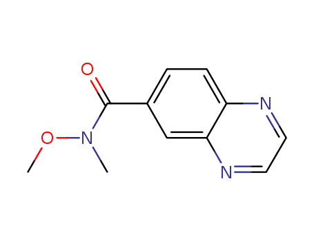 Molecular Structure of 875558-38-6 (Quinoxaline-6-carboxylic acid methoxy-methyl-amide)